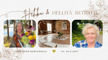 Hehku ja hellitä -retriitti Tuomiston Kartanolla 16.-18.4.2027